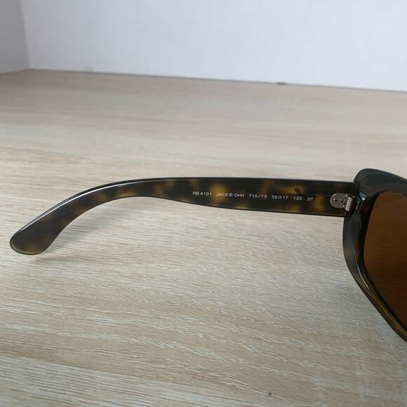 Ray-Ban JACKIE OHH RB4101 710/T5 Cat Eye Tortoise Shell 58-17-135 FRAMES ONLY - Picture 4 of 8